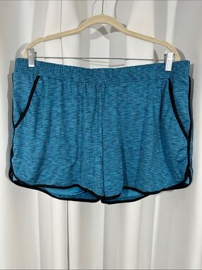 BlevonH Athletic Shorts Size XXL Blue Space Dye Running Workout Shorts